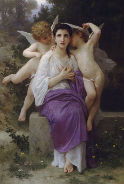 Het Ontwaken van het Hart (1892) door William Adolphe Bouguereau